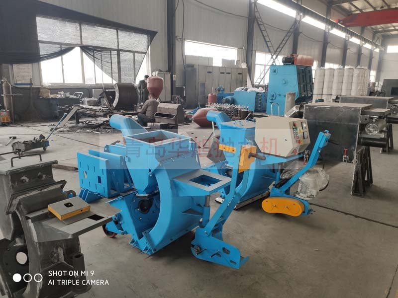 移動(dòng)式路面拋丸機加工區