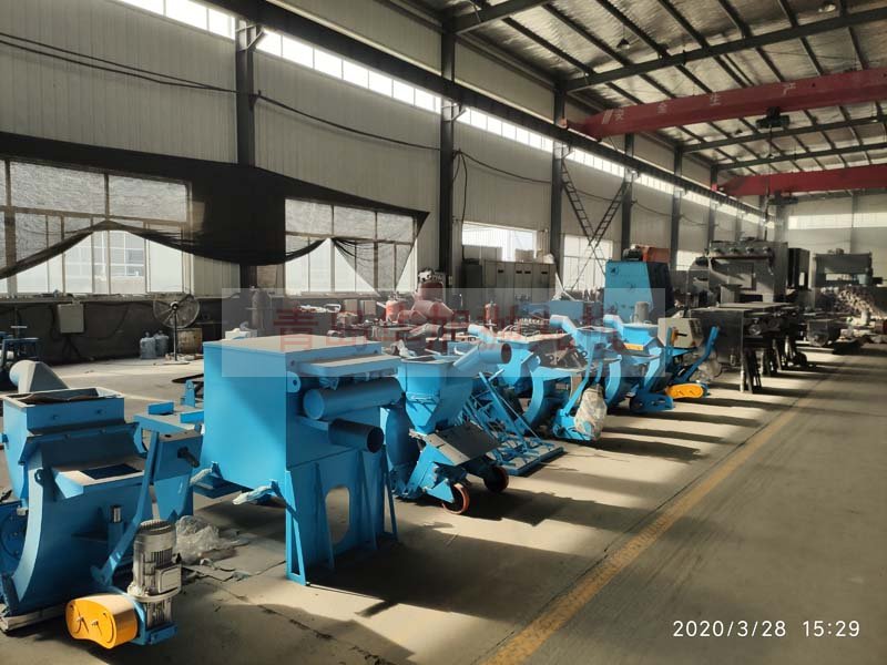 移動(dòng)式路面拋丸機加工區